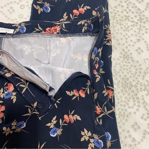 J. Jill Precision Stretch floral side zip ankle pants size 14 - Picture 4 of 14